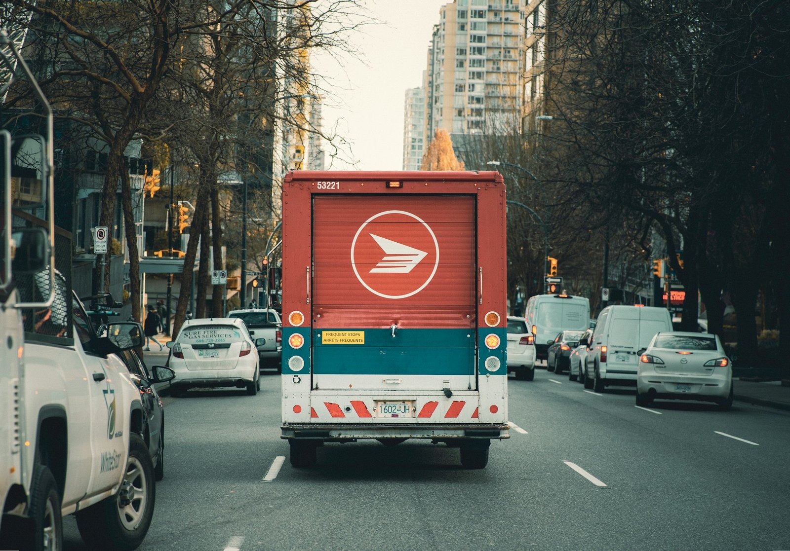 Delivery trucks